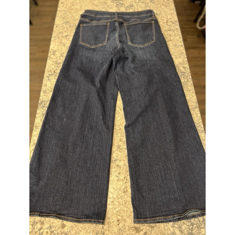 Quince Women Luna Stretch Wide Leg Jeans Midnight Blue 32 - Picture 9 of 11